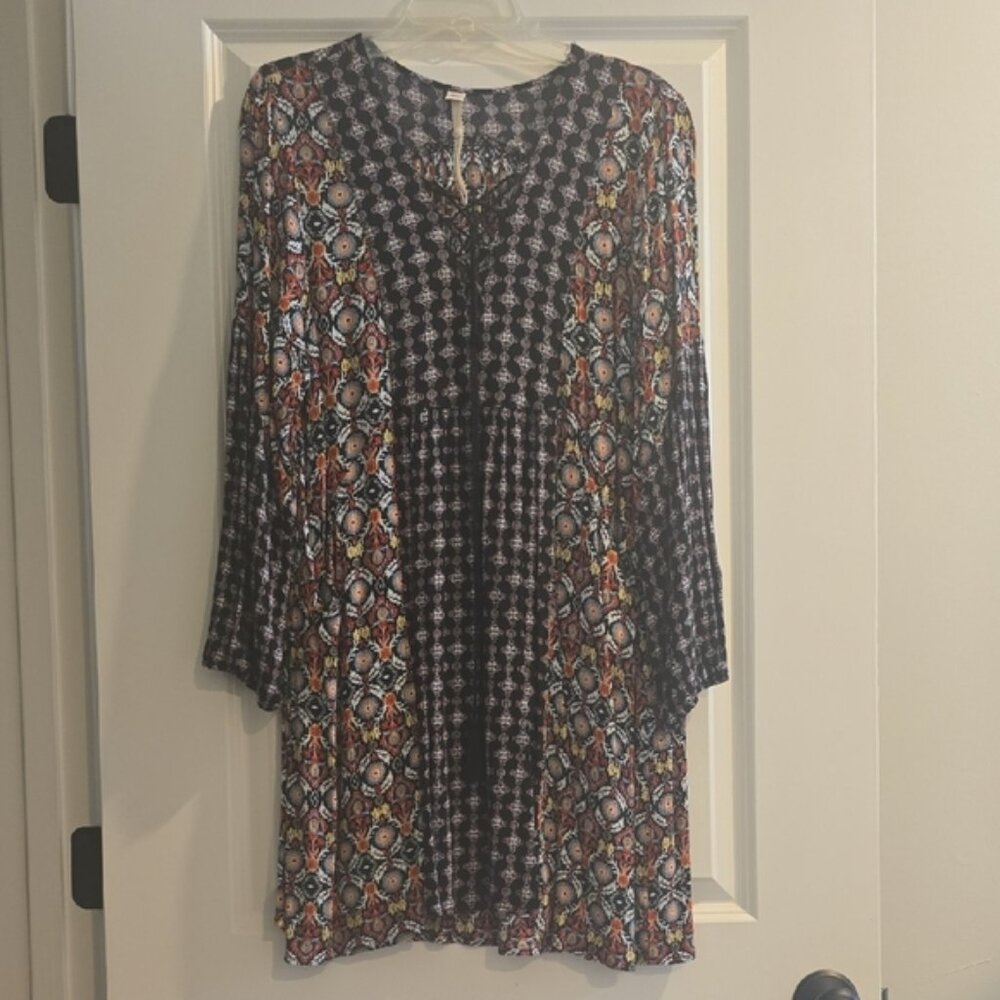 Uncle Frank Geometric Print Tunic Dress